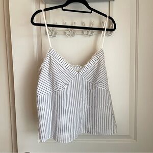 Vintage style Abercrombie & fitch cotton stripe cami size XL NWT